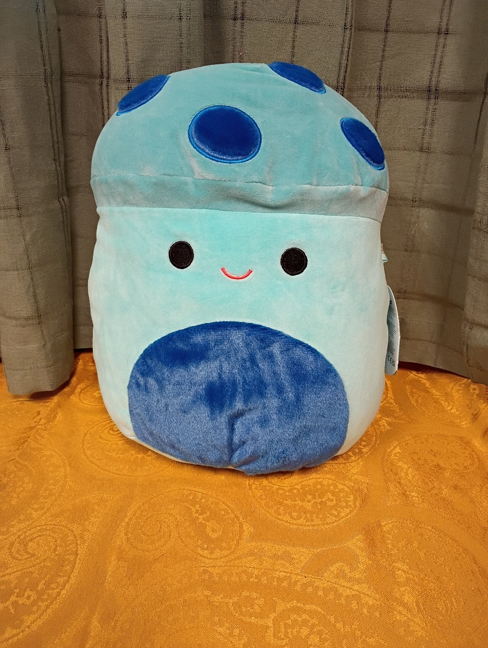 NWT 2024 Original Squishmallows Ankur (Fuzzy Belly) The Teal Mushroom Size 16"